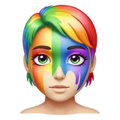 Corazón de arcoíris  sticker