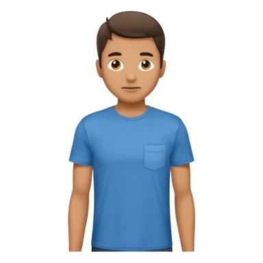 man showing empty pockets sticker