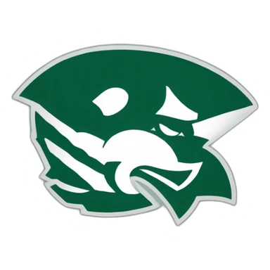 michigan state green S sticker
