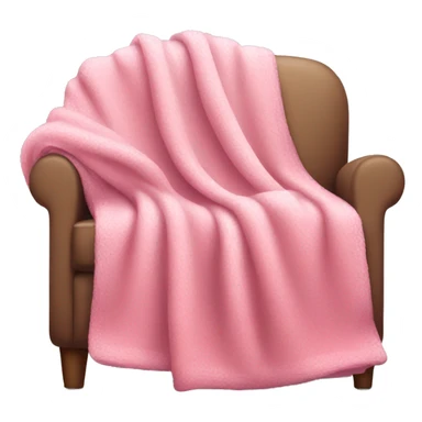 Pink blanket on a sofa sticker