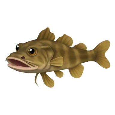 Flathead catfish lurking  sticker