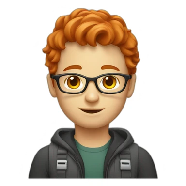 redhead-programmer sticker