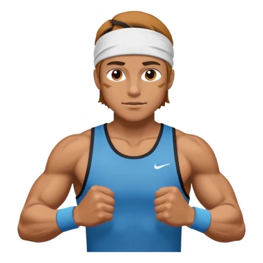 runner with sweatband sticker