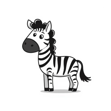 Zebra sticker
