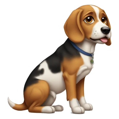 burnunu karıştıran köpek sticker