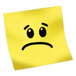 yellow sticky note saying I love Gil sticker