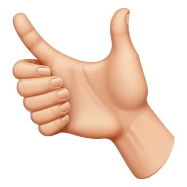 thumbs up finger gesture sticker