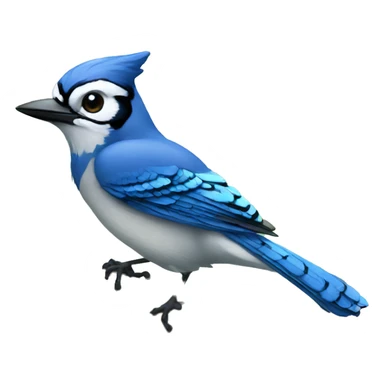 bluejay in a tree sticker