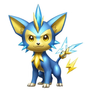  Shiny Sparkly Electric Cool Epic Shinx-Manectric-Fakémon-creature sticker
