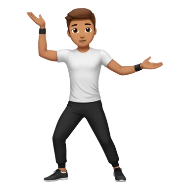 male dance choreographer with pants and shirt sticker