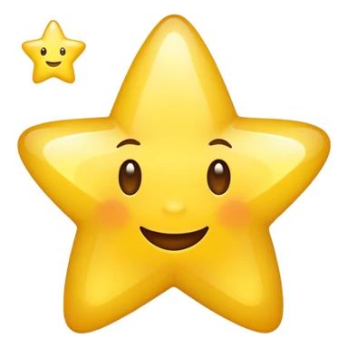 Make a happy star sticker