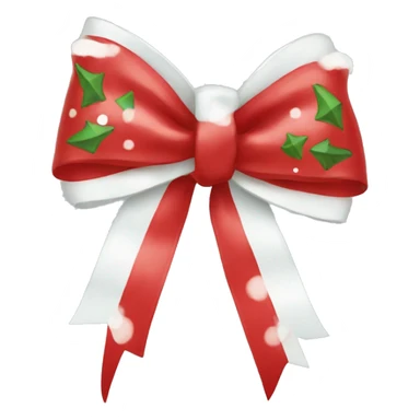 Preppy Christmas bow sticker