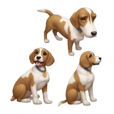 İnsan şeklinde köpek sticker