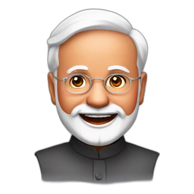 Excited Narendra Modi sticker