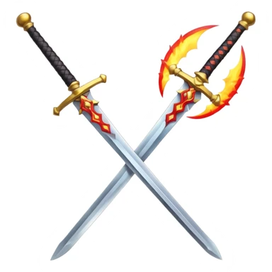 swordss sun beathing demon slayer style sticker