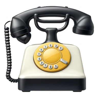 create image of the icon of telephone ios version sticker