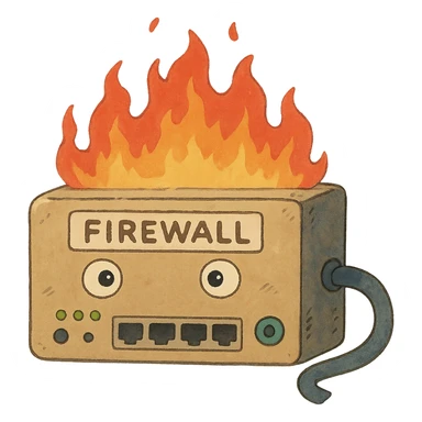 ghibli style network firewall sticker