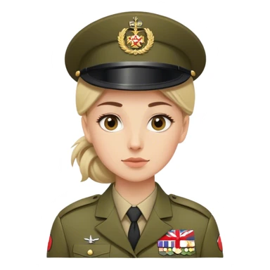 British army female  sticker