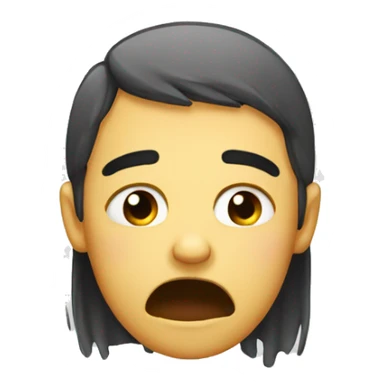 crying but trying not to cry sticker