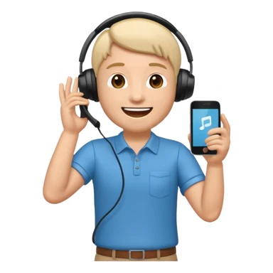 a single full body 3D bitmoji showing the action of talking to someone on mobile sticker