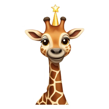 Giraf ceebrating your birthday sticker