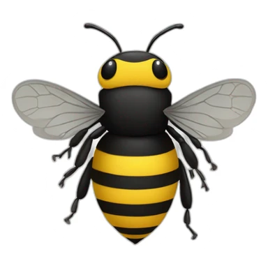a bumble bee with a phd sticker
