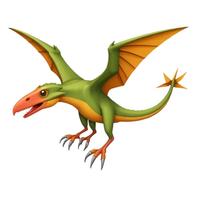 ios-style pterodactyl emoji sticker