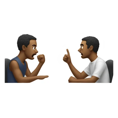 two people arguing online sticker