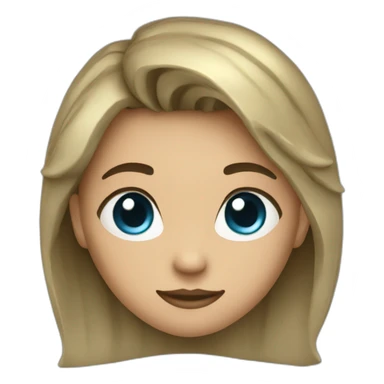 Blue marine heart sticker