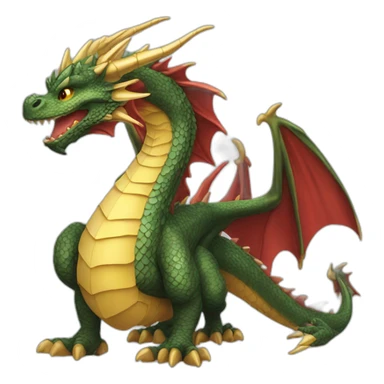 Dragon doré sticker