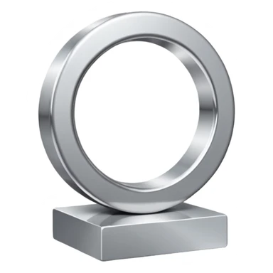 A modern abstract sculpture sticker