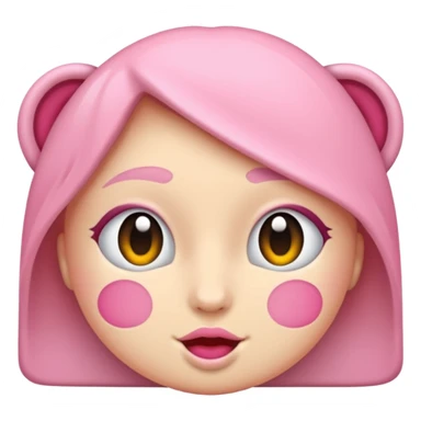 Pembe kalp ile papatya sticker