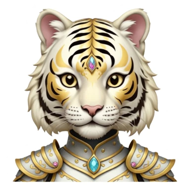 ESO Female white tiger khajiit leader of the umbral rose  sticker