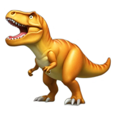 t-rex eating a brioche sticker