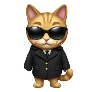 Cat spy sticker