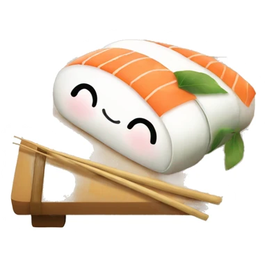 Japanese sushi sleeping sticker