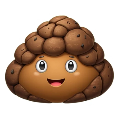 Poo and football sticker