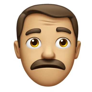 Disgusted emoji  sticker