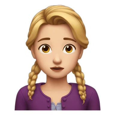 Sad anna sticker
