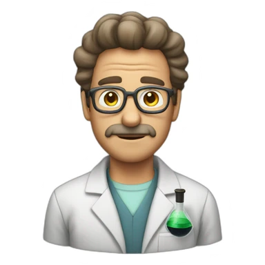 rick the scientist sticker