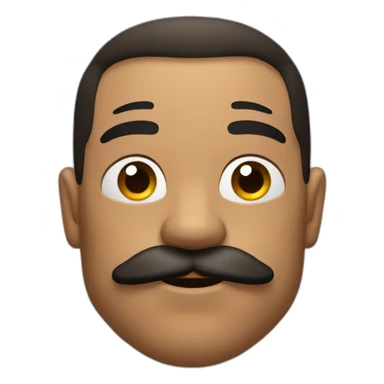 Muscles mustache expressive Cuban man sticker