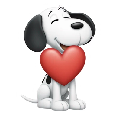 Heart that is snoopy sticker