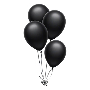 Black balloons  sticker