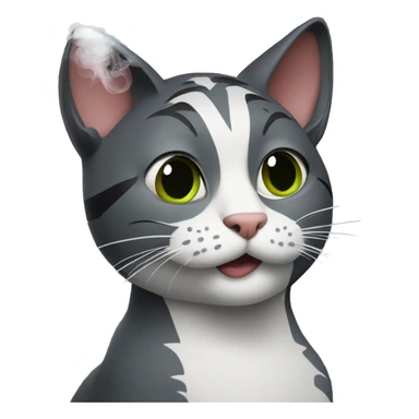 zazu cat smoking a cigarette sticker