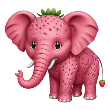 Eu quero um elevante de morango sticker