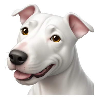 White bull terrier sticker
