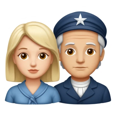 Liberty and Franklin  sticker