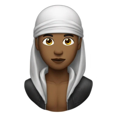 Durag noir seul sticker