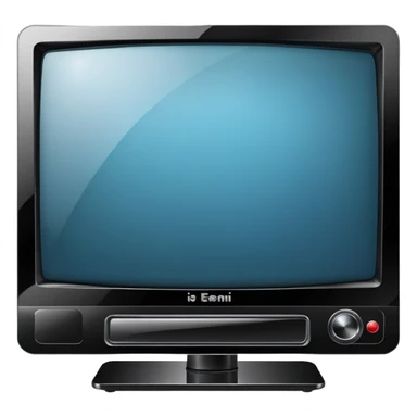Television set, modern flatscreen TV sticker