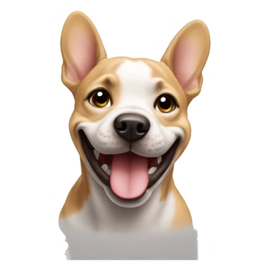 smile frenchdog sticker